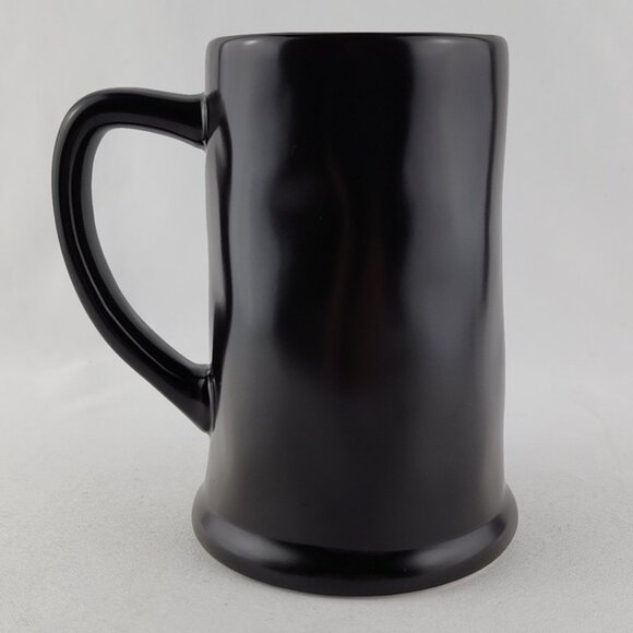 Rae Dunn Tall Black Beer Stein Mug White Large Letters Engraved BEER - Picture 4 of 9